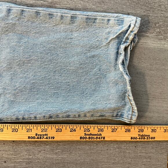 Leiv's Ribcage Straight Ankle Jeans Premium Denim Medium Wash 27 - Picture 14 of 16